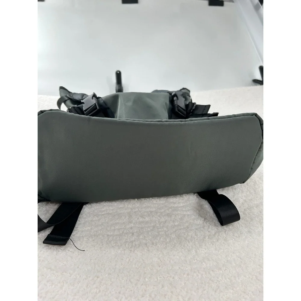 Roberto‎ Cavalli Green Nylon Sport Utility Technical Travel Backpack Logo